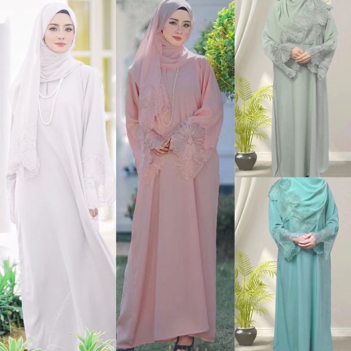 Ramadan Baju raya Abaya maxi dress Women Muslim dress Muslimah Fashion ...