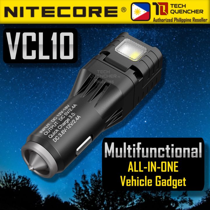 Nitecore VCL10 Vehicle Car Charger - QC 3.0 Charger - Flashlight ...