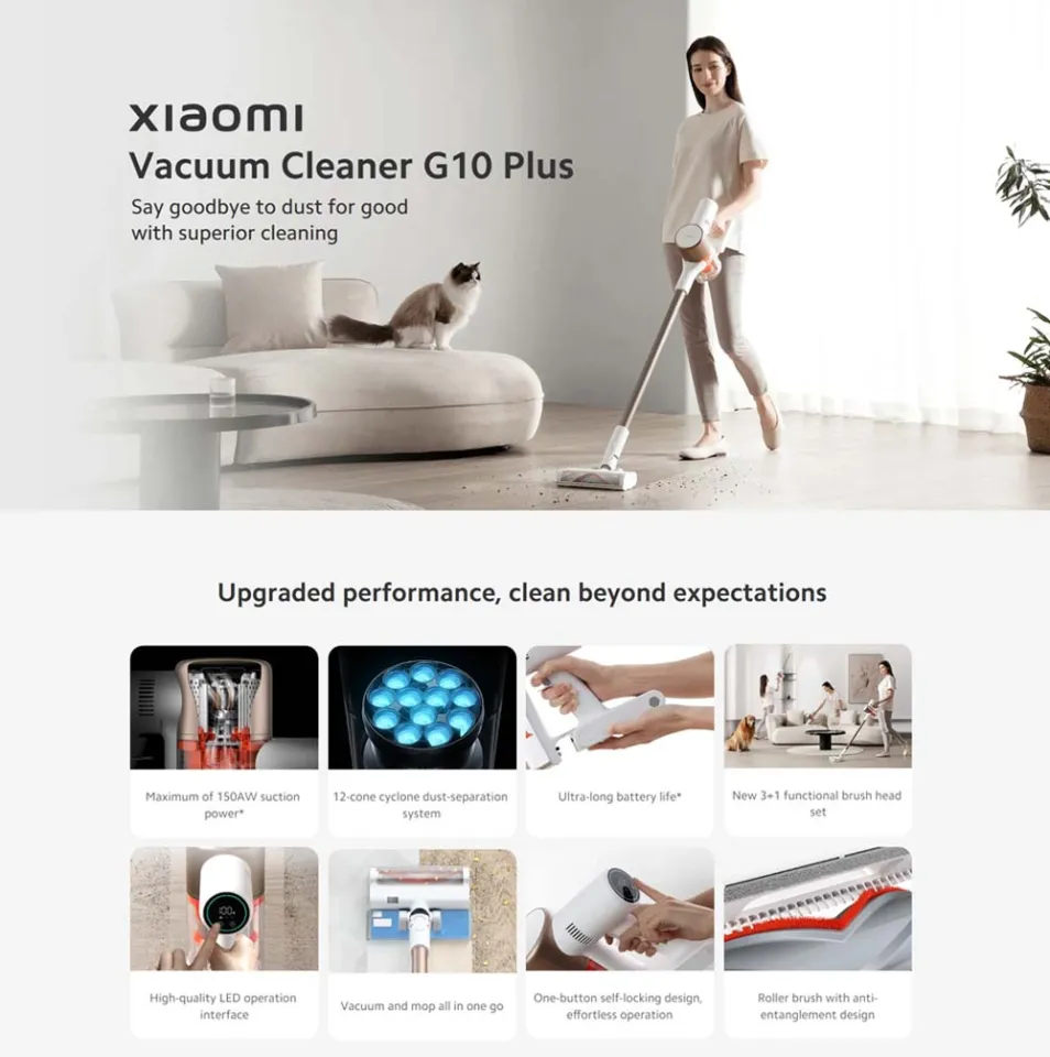 Xiaomi Mi Vacuum Cleaner G10 Plus, TV & Home Appliances, Vacuum Cleaner &  Housekeeping on Carousell