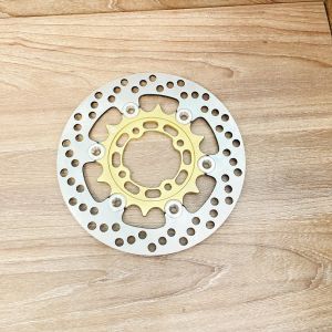 Đĩa rembo nút inox siêu sáng xài được cho các dòng xe 4 lỗ thông dụng màu anode