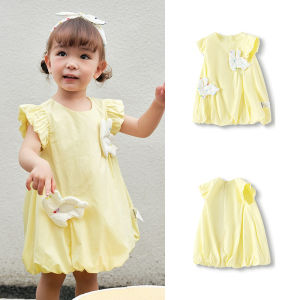 balabala Baby Dress Infant Princess Dress Girl Summer 2025 New Sweet Cute Simple Comfortable
