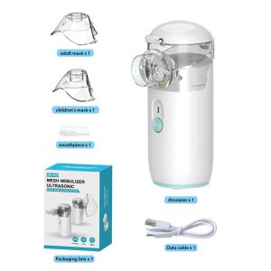 ✅【SG】Medical Nebulizer Mesh Atomizer Portable Silent Fine Mist Adult Child Mouthpiece Battery Type