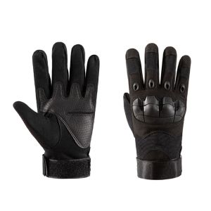 WISH BOUTIQUE 1 Pair Women Men Half Finger Guantes Slip Resistant Hard Knuckles Leather Half Finger Mittens Motorcycle Gloves Fingerless Gloves MenS Gloves