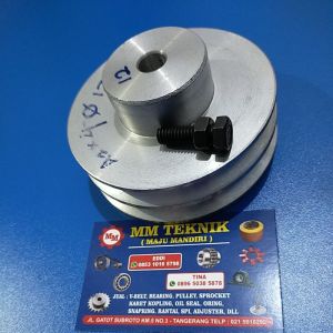 Pully A2 x 4 inch As 8 0(Buntu) 10 12 14 15 16 17 18 19 20 22 24 25 1" 28 30 32 mm Alumunium Poli Polli pully pulley All A2 4" A2x4" - A2x4 A2 x 4" A 2x4" 2x4 inchi Puli lobang lubang Allumunium