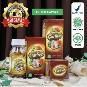 Habbats Garlive Original 3 Botol isi 200 kapsul – Obat Herbal untuk Kesemutan & Diabetes