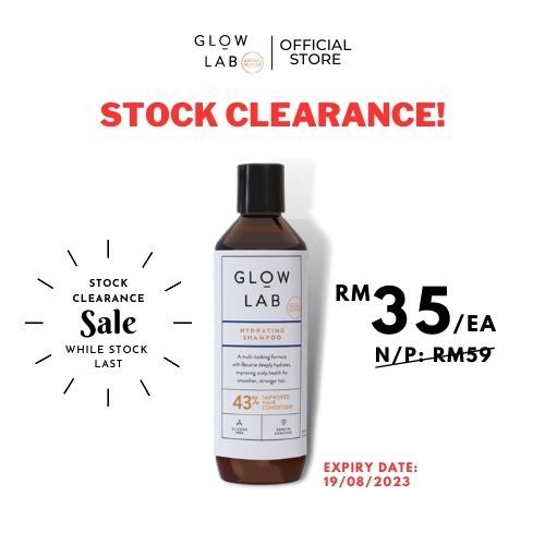 [Stock Clearance] GLOW LAB Hydrating Shampoo 300ml (Expiry Date 19/08