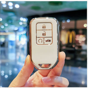 AutoHome เคสกุญแจรีโมทรถยนต์ TPU สําหรับ Honda Civic CRV HRV BRV City Accord 2014 to 2024 E85