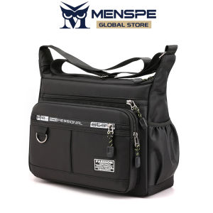 MENSPE Mens Shoulder Bag Large Capacity Messenger Bag Upgraded Waterproof Oxford Cloth Fashion Trend Business Bag Outdoor Large Capacity Casual Bag Fashion Leisure Sport Street Bag for College Student