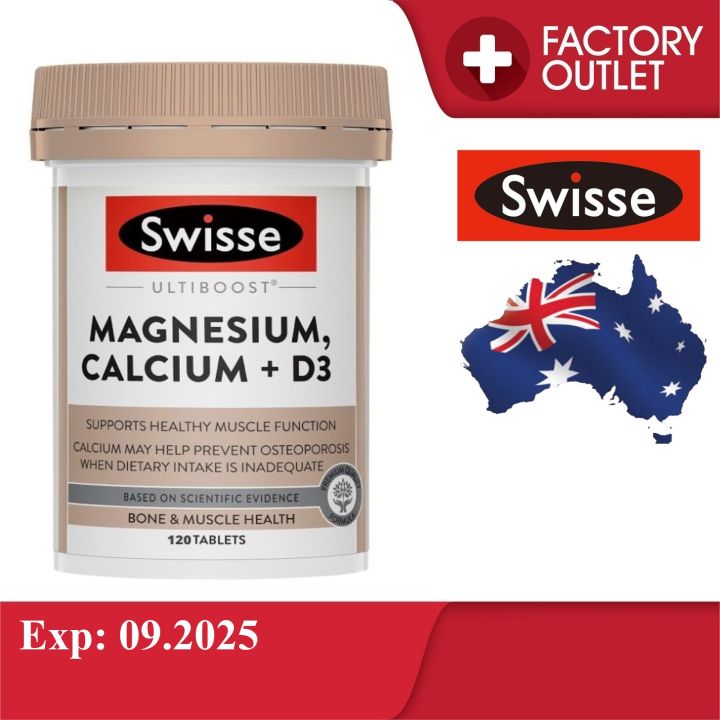 Swisse Ultiboost Magnesium Calcium + Vitamin D 120 Tablets Lazada