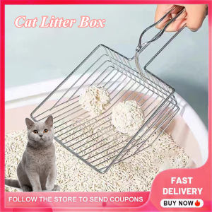 Cat Litter Scoop Stainless Steel Metal Pooper Scoopers Cat Toilet Cleaning Poop Scoop Large Toilet Cleaning Tool