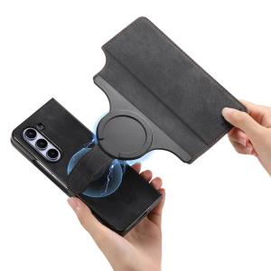 2 in 1 Detachable Cards Solt Wallet Flip Book Case For Samsung Galaxy Z Fold 6 5 5G Fold6 Fold5 Removable Bag Magnetic Cover
