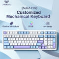AULA 99/87/80 Keys customized gaming keyboard Gasket Structure Tri-mode RGB Wired /Bluetooth /2.4G Wireless Hot-swappable Mechanical Keyboard Supports WIN/Android/IOS system(F99). 