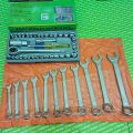 Paket 1 Set Lengkap Kunci Motor Tools Kunci Sok 40 Pcs Toolkit + Kunci Ring Pas Set 11 Pcs + Kunci L Kombinasi Bintang Bonus Obeng Min Plus. 