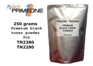250 grams TN-2380 TN2380 TN-2280 TN2280 premium black toner powder for Brother monochrome printers
