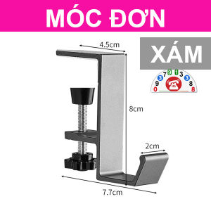 Móc Kẹp Cạnh Bàn Văn Phòng Móc Treo Bàn Văn Phòng Đa Năng Móc Tai Nghe