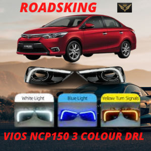 3 COLOUR TOYOTA VIOS NCP150 2013-2016 DRL RUNNING SIGNAL FOG LAMP COVER DAYLIGHT HIGH QUALITY