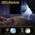 Qivine Black Out Shades for Bedroom Windows, Portable Blackout Curtain for Living Room, No Tools Cordless Window Shades for Home, 78.7 * 56.5'' Temporary Fabric No Drill Blinds & Shades for Travel. 