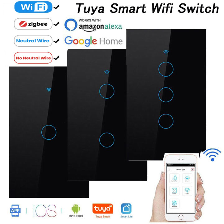 Switch Smart Wall Light Switch Remote WiFi Switch Glass Screen Touch