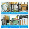 Dustproof Rak Dapur Stainless Steel Sink Dish Rack Rak Pinggan Sinki Dish Drainer Rak Kitchen Organizer Storage Rack Kitchen Rack Dish Rack. 