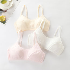 UGirls Underwear Within 50kg Pure Cotton Sling Breathable Developmental Girls Junior High School Students No Steel Ring Comfortable Anti-bump Bra