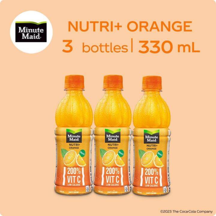 Minute Maid Nutri+ Orange 330ml - Pack of 3 | Lazada PH