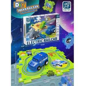 Mainan Anak Puzzle 877 3B DIY Jigsaw Rail Car Puzzle Track Electric Terbaru Lucu | Mainan Anak Edukasi Puzzle Track Electric Assemble New GamePlay Menggunakan Baterai Bisa Jalan | Mainan Puzzle Electric Berbagai Macam Lucu