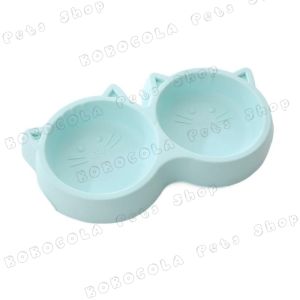 Tempat Makan Kucing Double Anti Slip Mangkuk Kucing Anjing Mangkok Makan Kucing