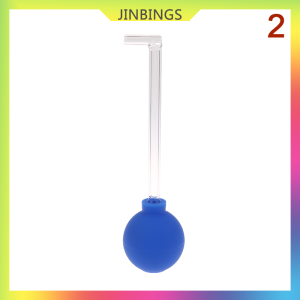 JINBINGS 15 90 Degrees Long Glass Tube Tonsil Stone Remover Tool Suction Ball Manual Style Cleaning Mouth Care Tool Freshens Breath