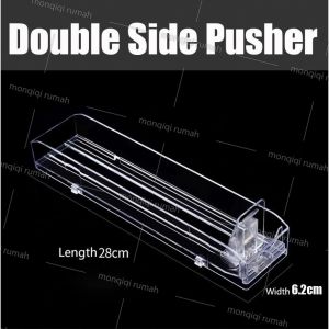 Pusher Rokok Akrilik Otomatis | Dorongan Etalase Display Toko Minimarket | Rak Dorong Multifungsi