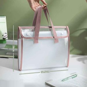 13 Layers A4 FileTransparent Mesh Pencil Bag Single Double Layer Large Capacity Stationery Bag Storage Case Waterproof