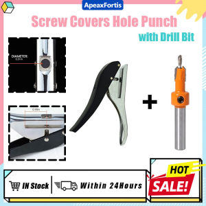 🏡【ApeaxFortis】8MM Hand Hole Punch Plier for Edge Banding with Countersink Drill Bit Round Hole Making Tool for Leather PVC Woodwork