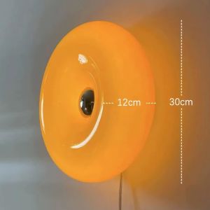 Modern Creative Donuts Wall Lamp Nordic Luxury Living Room Decorative Glass Wall Light Bedroom Bedside Lamp Table Lamp
