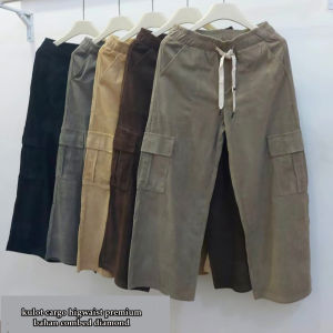 Celana Cutbray Cargo Wanita Higwaist / Celana Kulot Cargo Higwaist / Celana Cargo Cutbray Wanita / Celana Cargo Kulot / Cargo Pants Wanita