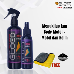 Pengkilap body motor mobil dan Helm Semi coating Wetlock by - Gloed