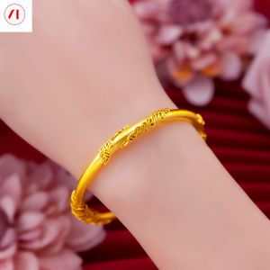 XT Trang Sức Vòng Tay Nữ 24K Hàn Quốc Dây Leo Keo Mạ Vàng 916 Điều Chỉnh Được