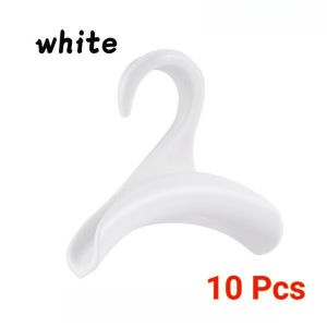 20Pcs Widen Plastic Hangers Handbag Anti Deform Arch Hook Hat Scarf Storage Rack Space Saver Multi Purpose Clothes Stand