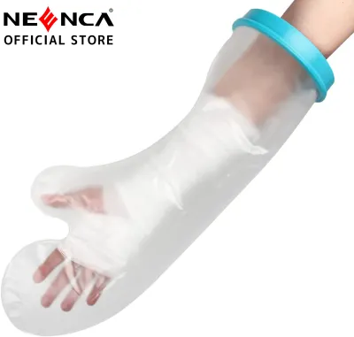 NEENCA 100% Waterproof Arm Cast Cover for Shower Bath Adult Reusable Arm Cast Covers Protector Shower Bag for Wound Arm Hands Wrists Elbow Finger