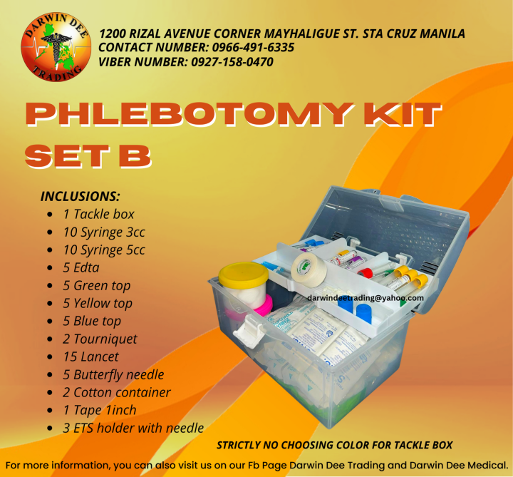 PHLEBOTOMY KIT (SET B) | Lazada PH