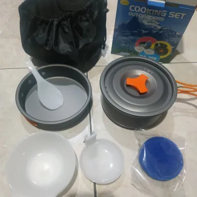 Barangunik2021 -Camping Gas Kovar Portable - Kompor Anti Badai - Kompor Bunga Mini Portable - Kompor Bunga 203 / Cooking Set Ds 200/Alat Masak Camping Ds 200/Nesting Camping/Ds 200