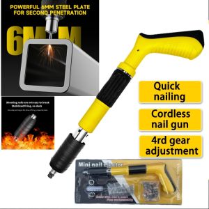 High-Quality Manual Rivet Gun with 6mm Steel Plate for Concrete and Masonry Quick Nailing Efficient Power Cordless Option