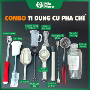 Combo 11 món dụng cụ chuyên dùng trong pha chế giá rẻ Mixmore