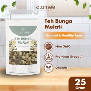 ALAMEE Teh Jasmine Bunga Melati Dried Flower Tea Organik Jasmin Herbal Kering 25gr