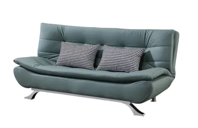 Modern Pet-Friendly Leather 3 Seater Sofa Bed