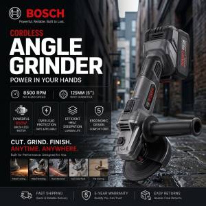 Electric Angle Grinder Cordless Cutting Machine 8500RPM Rechargeable Lithium Battery Portable Polishing Grinder