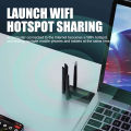 Driver-free USB wireless network card USB network card receiver WiFi adapter for laptops and desktops. 