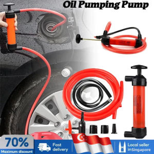 Aircon Drainage Hand Pump Siphon Transfer Pumps Kit Oil Gasoline Water Liquid Air Fluid Extractor
