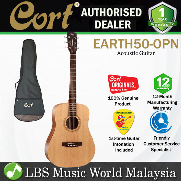 Cort Earth 50 7/8 Dreadnought Body Solid Spruce Top Acoustic