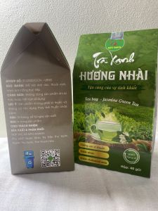 4 hộp trà xanh hương nhài Bảo Khang 160 gói trà túi lọc hoa nhài Bảo Khang giảm stress căng thẳng lo âu tăng đề kháng HN