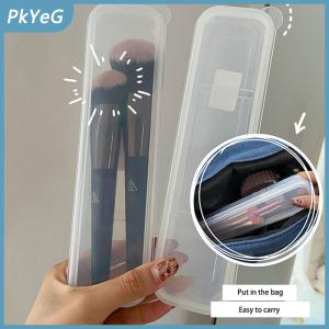 PkYeG Trang Điểm Bàn Chải Tổ Chức Trong Suốt Với Bìa Lông Mày Bút Chì Hộp Xách Tay Phụ Nữ Mỹ Phẩm Lưu Trữ Organizer Trang Điểm Công Cụ