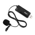 Fifine K053 USB Lavalier Lapel Microphone, Clip-on Cardioid Condenser Computer Mic Plug and Play USB Microphone with Sound Card for PC and Mac-K053 FIFINE. 